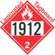 Flammable Gas Class 2.1 UN1912 Tagboard DOT Placard
