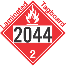 Flammable Gas Class 2.1 UN2044 Tagboard DOT Placard