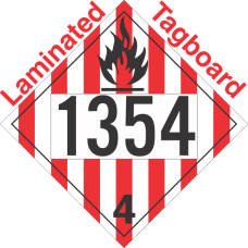 Flammable Solid Class 4.1 UN1354 Tagboard DOT Placard