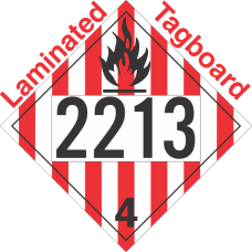 Flammable Solid Class 4.1 UN2213 Tagboard DOT Placard