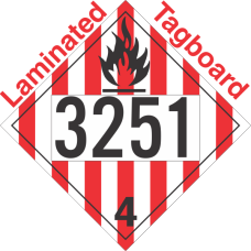 Flammable Solid Class 4.1 UN3251 Tagboard DOT Placard