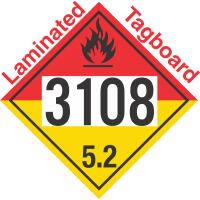 Organic Peroxide Class 5.2 UN3108 Tagboard DOT Placard