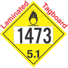 Oxidizer Class 5.1 UN1473 Tagboard DOT Placard