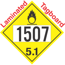 Oxidizer Class 5.1 UN1507 Tagboard DOT Placard