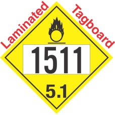Oxidizer Class 5.1 UN1511 Tagboard DOT Placard