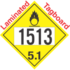 Oxidizer Class 5.1 UN1513 Tagboard DOT Placard