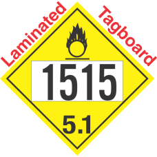 Oxidizer Class 5.1 UN1515 Tagboard DOT Placard
