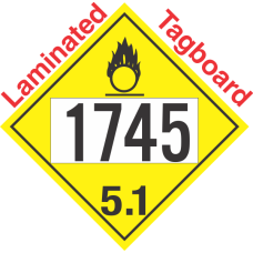 Oxidizer Class 5.1 UN1745 Tagboard DOT Placard