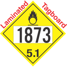 Oxidizer Class 5.1 UN1873 Tagboard DOT Placard