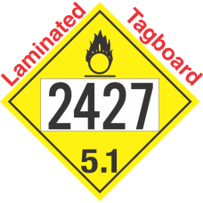 Oxidizer Class 5.1 UN2427 Tagboard DOT Placard