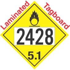 Oxidizer Class 5.1 UN2428 Tagboard DOT Placard