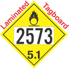 Oxidizer Class 5.1 UN2573 Tagboard DOT Placard