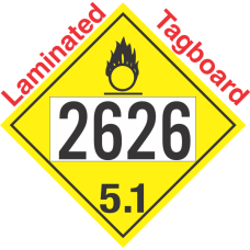 Oxidizer Class 5.1 UN2626 Tagboard DOT Placard
