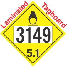 Oxidizer Class 5.1 UN3149 Tagboard DOT Placard