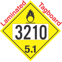 Oxidizer Class 5.1 UN3210 Tagboard DOT Placard