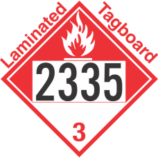 Combustible Class 3 UN2335 Tagboard DOT Placard