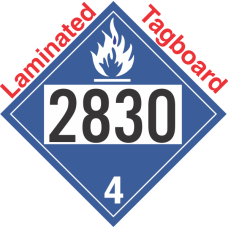 Dangerous When Wet Class 4.3 UN2830 Tagboard DOT Placard