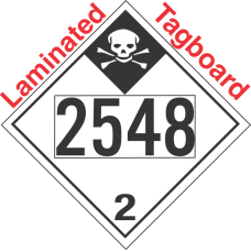 Inhalation Hazard Class 2.3 UN2548 Tagboard DOT Placard