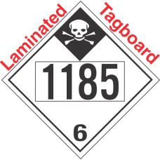 Inhalation Hazard Class 6.1 UN1185 Tagboard DOT Placard