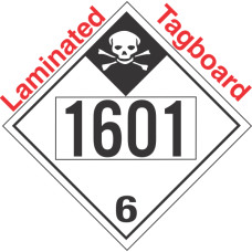 Inhalation Hazard Class 6.1 UN1601 Tagboard DOT Placard