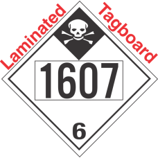 Inhalation Hazard Class 6.1 UN1607 Tagboard DOT Placard
