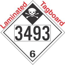 Inhalation Hazard Class 6.1 UN3493 Tagboard DOT Placard