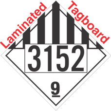 Miscellaneous Dangerous Goods Class 9 UN3152 Tagboard DOT Placard