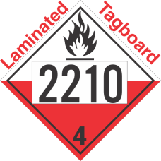 Spontaneously Combustible Class 4.2 UN2210 Tagboard DOT Placard