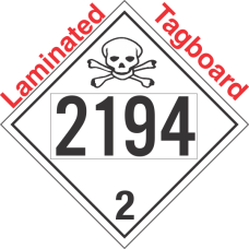 Toxic Gas Class 2.3 UN2194 Tagboard DOT Placard