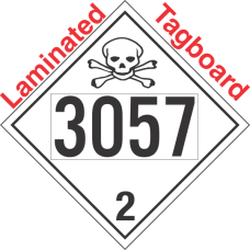 Toxic Gas Class 2.3 UN3057 Tagboard DOT Placard