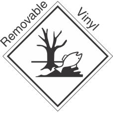 Environmentally Hazardous Placard Removable Vinyl Placard