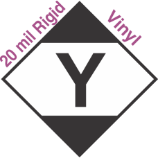 Limited Quantity Marking With Y (Ocean, Air) 20mil Rigid Vinyl Placard