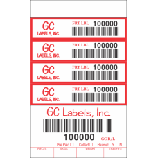 Freight Transport Pro Label Book 4.5 inch 5 Labels per Page